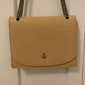 Madewell Chain Crossbody Bag Tan
